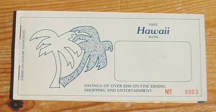 1976 vintage Hawaii Coupon Book waikiki honolulu maui  