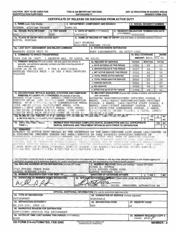 Anyone Ever heard of SPN codes on their DD214? - AR15.COM