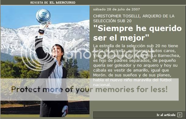 *Christoper en El Mercurio* 28-07-2007*Fotos 7-1