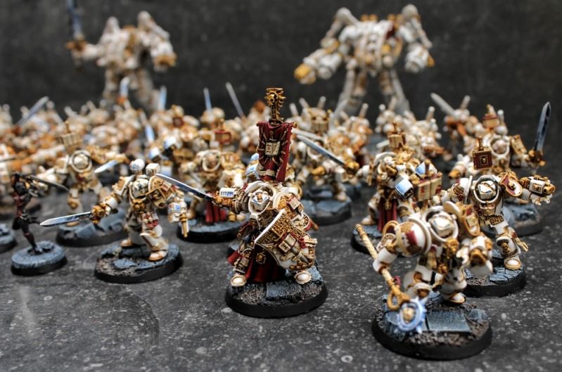 White knights (grey knights painted white) - + GREY KNIGHTS + - The ...