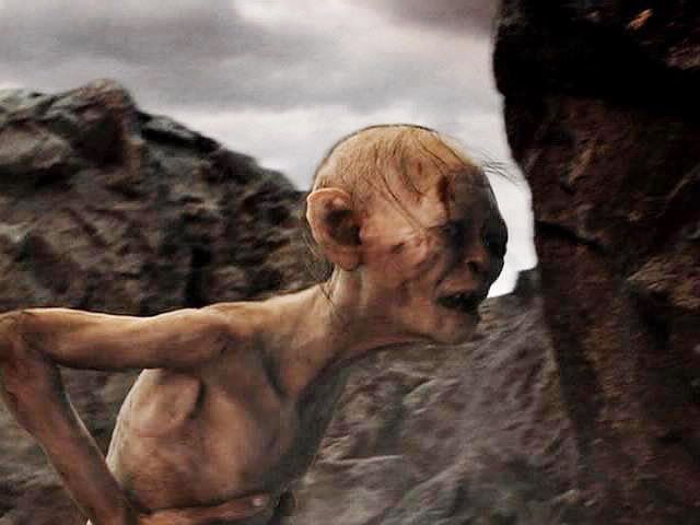 gollum falling into mount doom