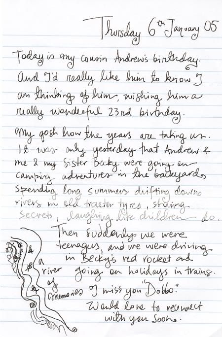 Doodle diary for January 6, 2005