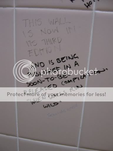 When toilet walls run wild...