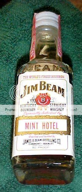 Jim Beam Speciality MINT HOTEL Rare 1/10th Pint  