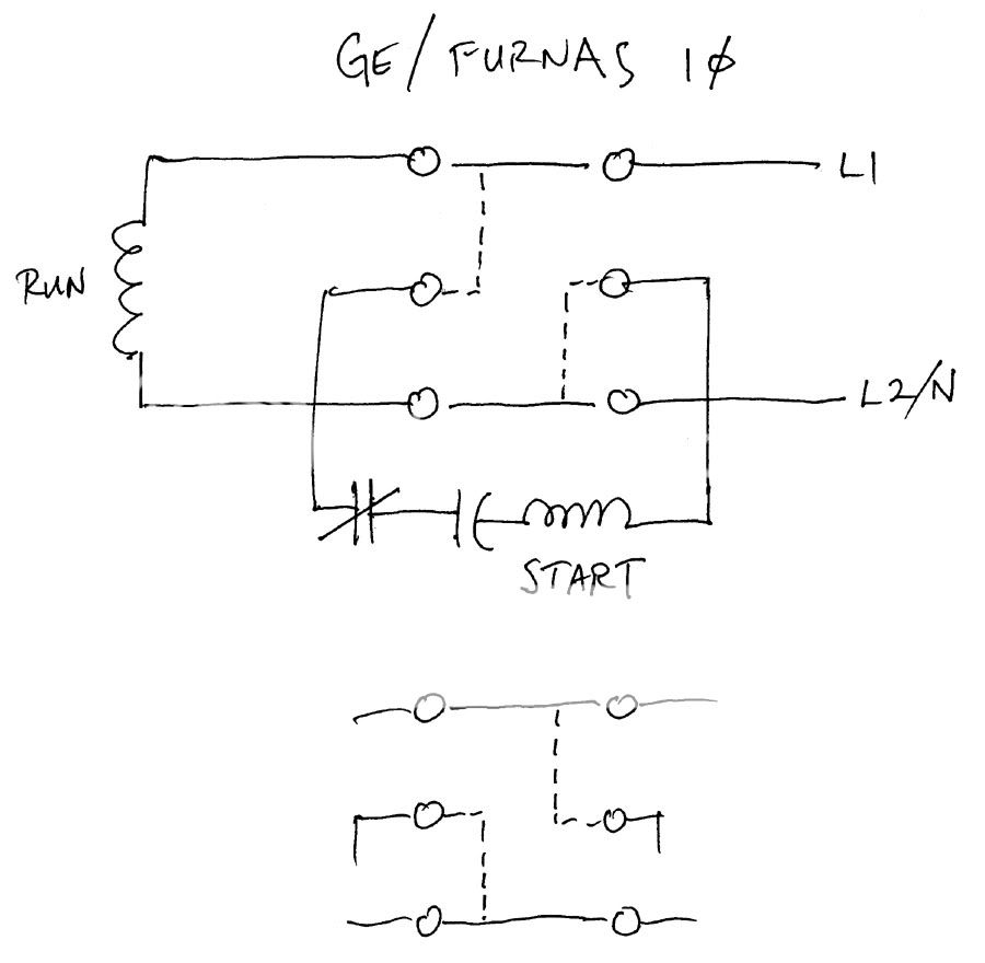 Single phase with drum switch