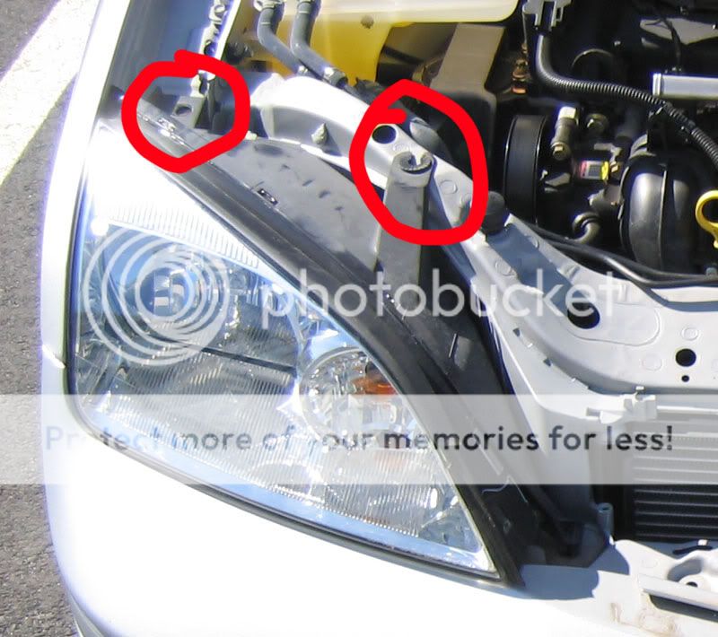 Changing headlights on ford focus 2006
