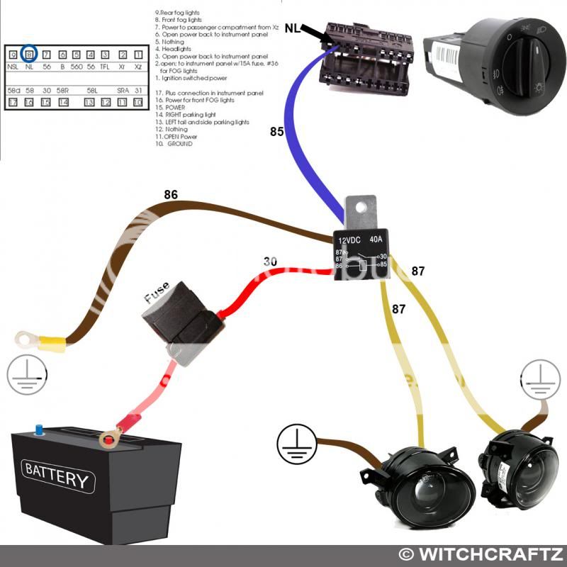 VWVortex.com - DIY: Fog lights mk4 harness wiring diagram driving light wiring harness diagram 