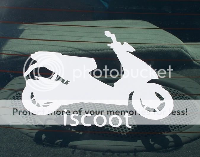 Honda Ruckus 50cc iScoot scooter vinyl decal sticker  