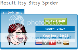 Games Tournament - Round 14 - Itsy Bitsy Spider Spiderscore