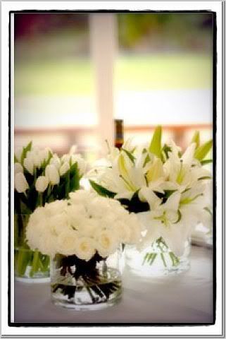 white and green blooms