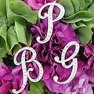 monogram inital pins for bouquet