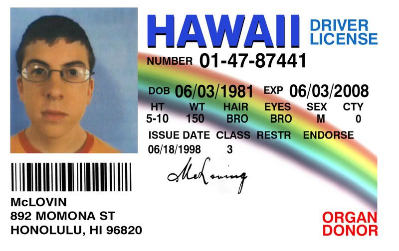 Mclovin ID