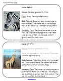 African Animal Safari Zoo Theme Preschool Curriculum