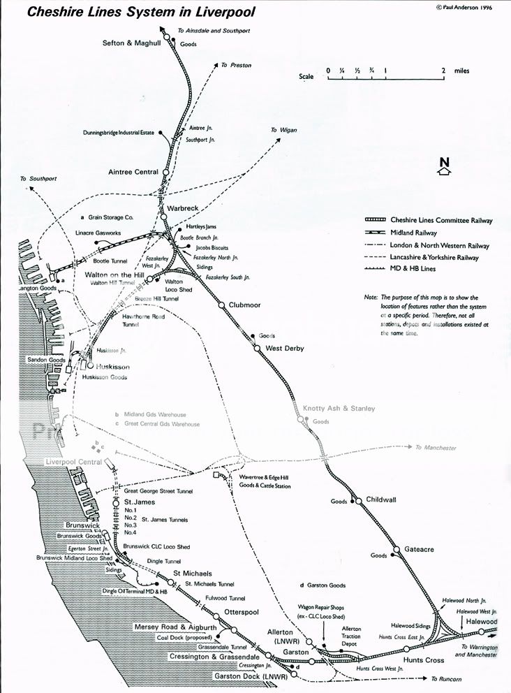 Liverpool Loop Line Map