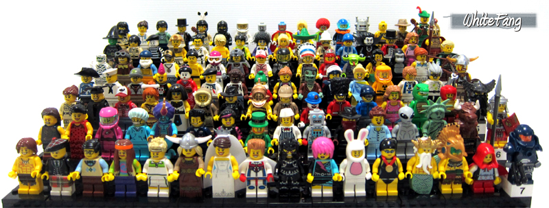 Lego Minifigure Displays Legomini1to7