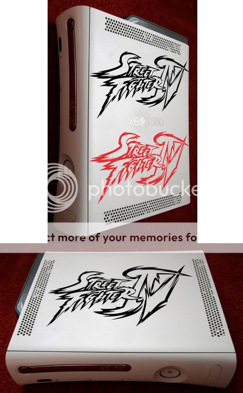 Street Fighter IV 4 Vinyl Decal/sticker   XBOX PS3  