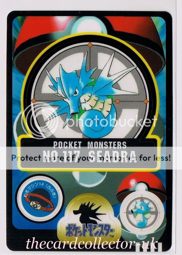 Japanese Pokemon 1997-98 Bandai Sealdass Sticker Cards No101-125 (You ...