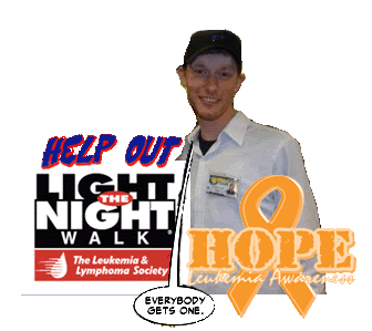 Peter's Light the Night. Helpout