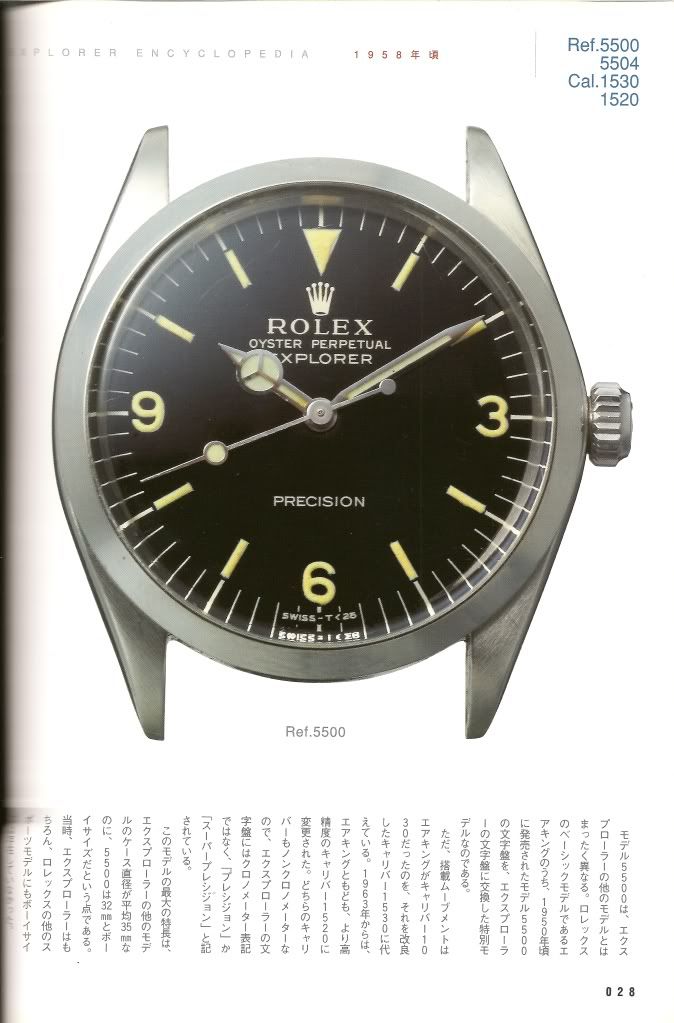 Rolex Explorer reference 5500 et 5504 : quelle saga ROLEXExplo5500