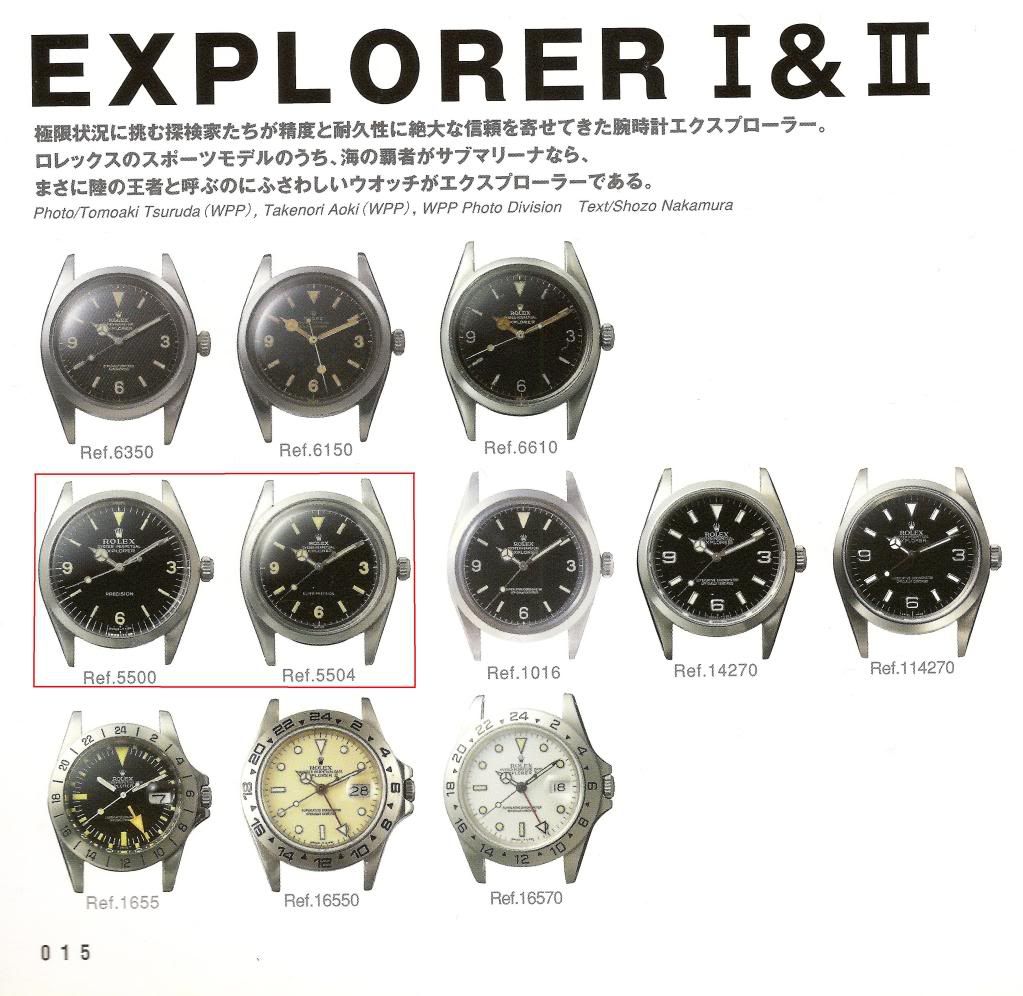 Rolex Explorer reference 5500 et 5504 : quelle saga ROLXEXPLORER55005504