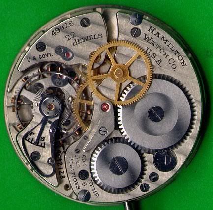 Hamilton 4992 B : un calibre de montre de poche 24 h Hamilton4992Bback