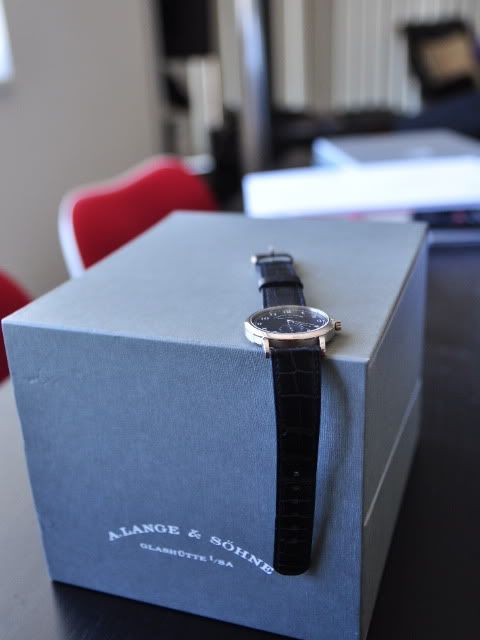 [Vendu] Lange & Sohne 1815 or blanc - cadran noir -  7500 € SSC_2409