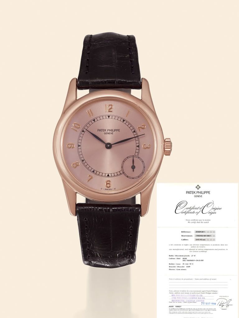 Patek Philippe vintage ou mon attrait pour la calatrava. 5000orrose