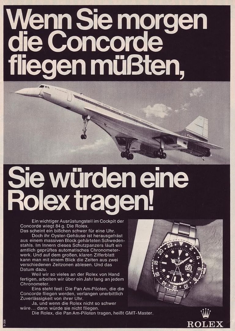 Les publicités horlogères et vous ! RolexConcordeOysterwold