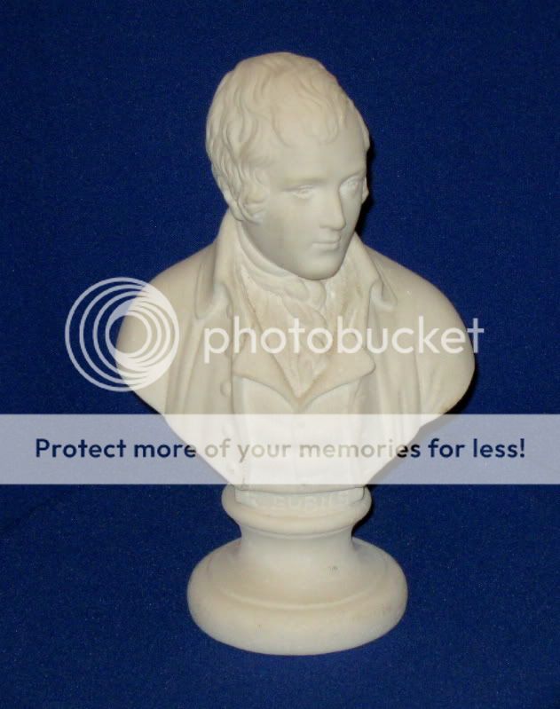    Alabaster Stone Bust Scottish Poet Robert Burns (1759 1796)  