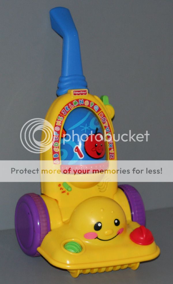 FP Fisher Price Laugh Learn Learning Vacuum Cleaner Pretend Play Push Toy Music