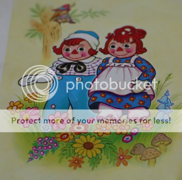 Vintage Raggedy Ann & Andy Litho Print 1973 Donald Art  