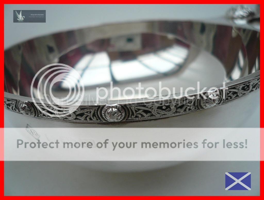 Immaculate Scottish Celtic Knot Design Quaich Hallmarked From 1937 