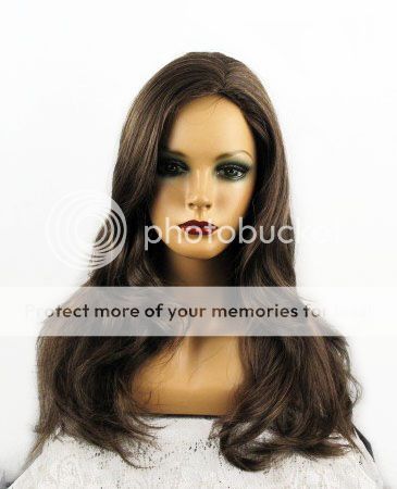 Long Layered ~Brown/Strawberry~ Skin Top Wig  