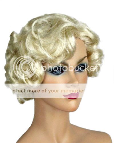 Marilyn Monroe Light Pale Blonde Curly Skin Top Wig