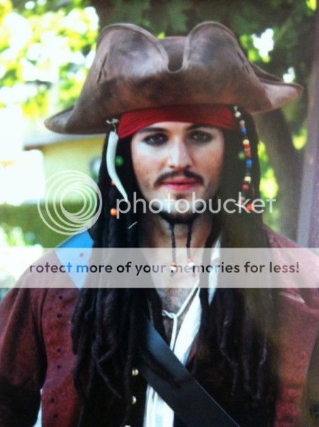 Deluxe Pirate Wig~Jack Sparrow~Mens Costume Halloween  