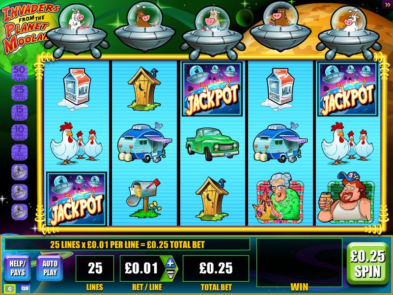 invaders from the planet moolah игровой автомат