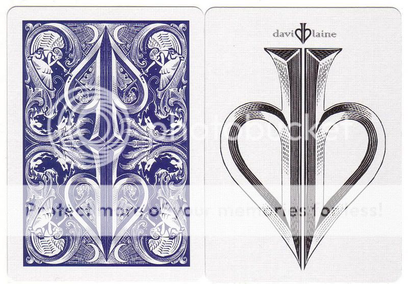 These are special new decks that feature David Blaines Split Spade 