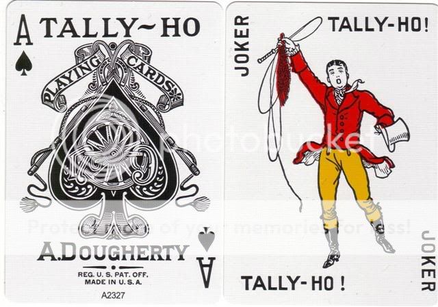 NEW OHIO Tally Ho RED Fan Back Playing Cards Decks  