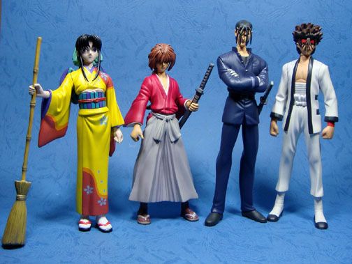 Kenshin 4 figure action figure set completo. Kenshin