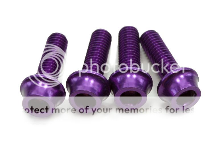 OMNI Racer Bottle Cage Bolts Worlds Lightest 4 PURPLE  