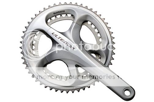 NEW 2012 Shimano ULTEGRA 10 speed Road Crankset ICE GREY FC 6700 53 