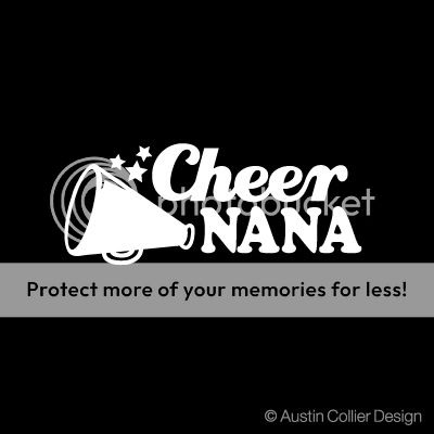 Cheer Nana Vinyl Decal Car Window Sticker Cheerleader