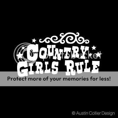 Country Girls Rule Vinyl Decal Car Sticker Southern