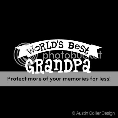 WORLDS BEST GRANDPA Vinyl Decal Car Window Sticker  