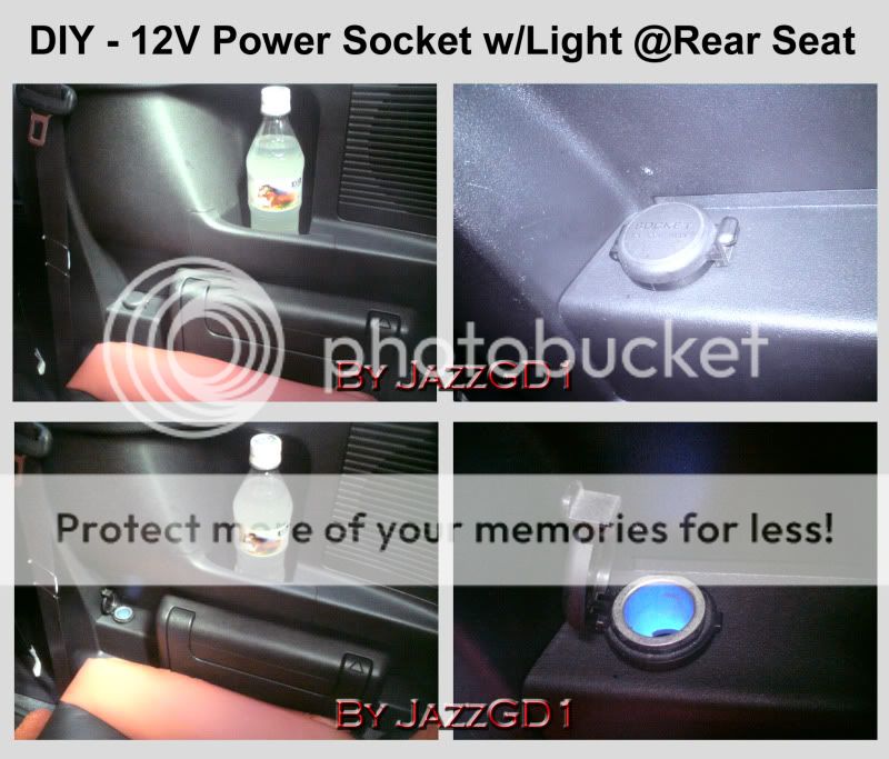 DIY - Extra 12V Power Socket @Rear Seat DIY-12VPowerSocket