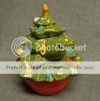 Pfaltzgraff Sculpted Tea Pot for One Christmas Heritage  