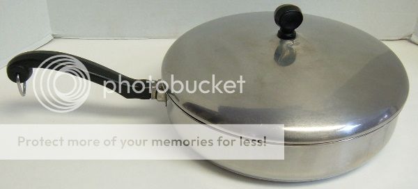   10” Stainless Steel Aluminum Clad Fry Pan / Skillet w/ Lid  