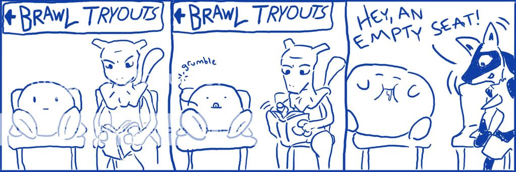 lol  mew two isnt in brawl because... 18-Mewtwo