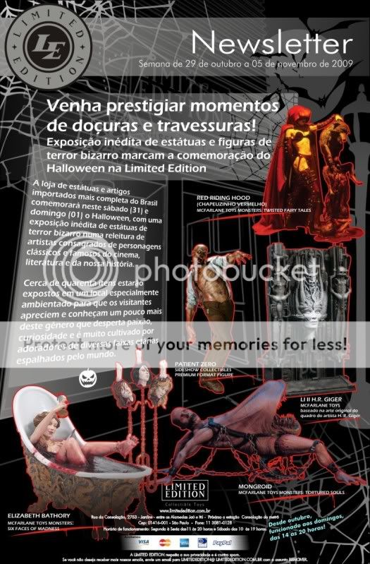 [NEWSLETTER] - LIMITED EDITION - Semana de 29 de outubro a 05 de novembro de 2009 - HALLOWEEN Newsletter_novembro01