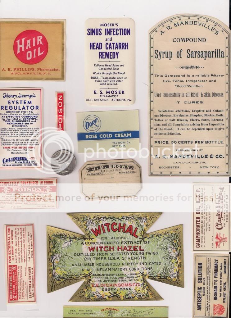 47 BOTTLE LABELS FROM 1800'S! **LOOK!**MUST SEE!!!**